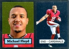 Michael Floyd 2012 Topps Chrome 1957 Inserts card