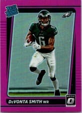DeVonta Smith 2021 Panini Donruss card