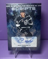 2024-25 Upper Deck Black Diamond Sparkling Rookie Scripts Akil Thomas #SRS-AT card