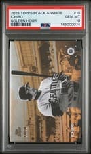 2025 Topps Black & White Golden Hour Ichiro #GH-15 card