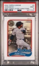 2024 Topps Chrome 1989 Topps Baseball Chrome Layer Variations Juan Soto #89BCL-9 card