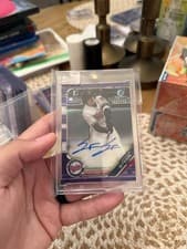 Spencer Steer 2019 Bowman Draft Chrome Picks Autograph card