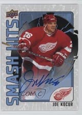 2025-26 Upper Deck Detroit Red Wings Centennial Smash Hits Auto Joe Kocur #SH-2 card