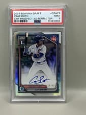 Cam Smith 2024 Bowman Draft Chrome Prospect Autograph card