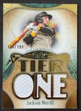 2026 Topps Tier One Tier One Relics Die-Cut Jackson Merrill #T1RD-JM card