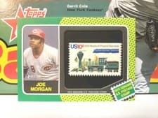 2024 Topps Heritage 1975 Us Postal Stamp Relics Joe Morgan #75US-JM card
