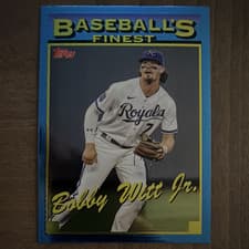 Bobby Witt Jr. 2024 Finest What If... 1993 Prototype card