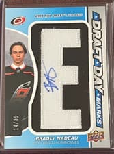 2024-25 SP Game Used Draft Day Marks Bradly Nadeau #DDM-BN card