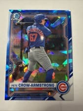 Pete Crow Armstrong 2021 Bowman Draft Sapphire card