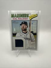 2026 Topps Heritage Real One Relics Cal Raleigh #ROR-CR card