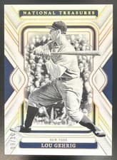 2025 Panini National Treasures Base Set Lou Gehrig #1 card