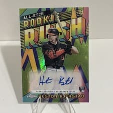 2024 Topps Chrome Update All-Etch Rookie Rush Autograph Heston Kjerstad #CURR-HK card