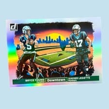 2024 Donruss Horizontal Downtown! Bryce Young / Xavier Legette #13 card
