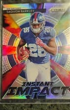 Saquon Barkley 2018 Panini Prizm Instant Impact card