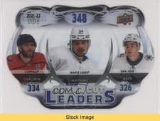 2022 Upper Deck Clear Cut Leaders Auston Matthews, Alex Ovechkin, Timo Meier #CCL-MMO