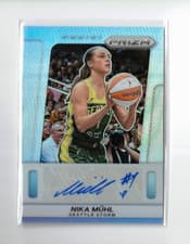 2025 Panini Prizm WNBA Throwback Signatures Nika Muhl #38 card