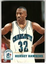 Hersey Hawkins 1993-94 Hoops Base Set card