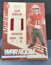 Jalen McMillan 2024 Panini Absolute War Room Materials card