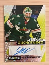 Jesper Wallstedt 2024-25 Upper Deck Synergy Rookie Sygnatures card