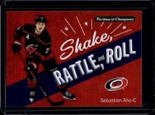 2024-25 Parkhurst Champions Shake Rattle and Roll Sebastian Aho #SRR-8 card