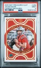 Julian Sayin 2025 Panini National Treasures Collegiate Campus Treasures card