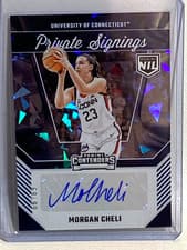 Morgan Cheli 2024 Panini UConn Contenders Private Signings card
