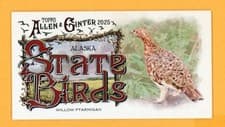 2025 Topps Allen & Ginter State Birds (Minis) Willow Ptarmigan - Alaska #SB-2 card