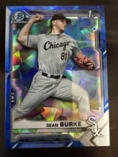 Sean Burke 2021 Bowman Draft Sapphire card