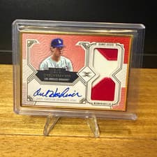 2025 Topps Definitive Collection Framed Autograph Patch Collection Orel Hershiser #FAPC-OH card