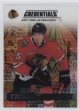 2025-26 Upper Deck Credentials Acetate Debut Ticket Access Artyom Levshunov #DTAA-AL card