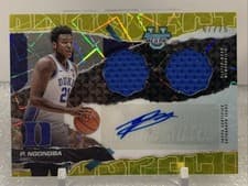 2024-25 Bowman's Best University Prospect Dual Relic Autographs Patrick Ngongba #PDRA-PN card