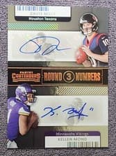 Davis Mills Kellen Mond 2021 Panini Contenders Round Numbers Dual card