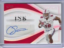 Courtland Sutton 2023 Panini Immaculate Collection Collegiate Ink card