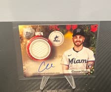 2025 Topps Holiday Autographed Relics Connor Norby #PAR-CN card