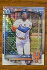 Elian Pena 2025 Bowman Chrome Prospects card