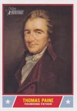 2025 Topps Heritage Notable Americans Thomas Paine #NS-87 card