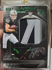 2025 Panini Black Rookie Patch Autographs Jack Bech #10 card