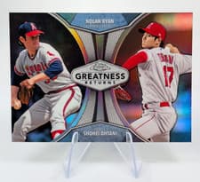 Nolan Ryan, Shohei Ohtani 2019 Topps Chrome Greatness Returns card