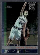 Shawn Bradley 1997 Topps Chrome card