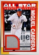 Miguel Cabrera 2025 Topps 1990 Topps Baseball All-Star Relics card