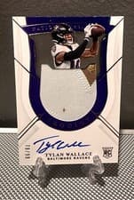 Tylan Wallace 2021 Panini National Treasures card