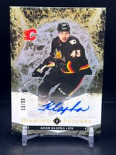 2024-25 Upper Deck Black Diamond Diamond Futures Autograph Parallel Adam Klapka #BDF-AK card