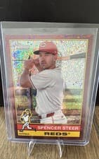 Spencer Steer 2025 Topps Heritage card
