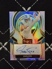 2026 2025 Panini Select Select Signature Prizm Jack Fox #SIP-JFX