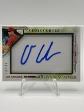 2025 Panini Boys of Summer Jumbo Acetate Signatures Chris Cortez #1 card
