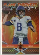 Kirk Cousins 2022 Panini Phoenix Flame Throwers card
