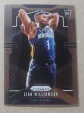 Zion Williamson 2019 Panini Prizm card
