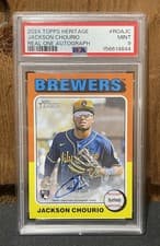 2024 Topps Heritage Real One Autograph Jackson Chourio #ROAJC card