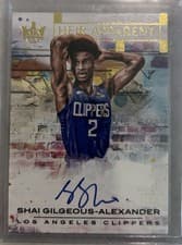 Shai Gilgeous Alexander 2018 Panini Court Kings Heir Apparent Autographs card