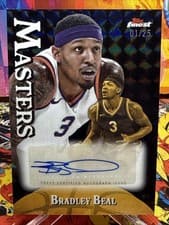 2024-25 Finest Masters Autographs Bradley Beal #MA-BB card